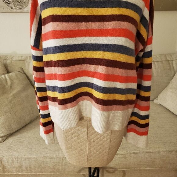 Madewell Cardiff Stripe Crewneck Sweater Size Sm - Picture 5 of 12